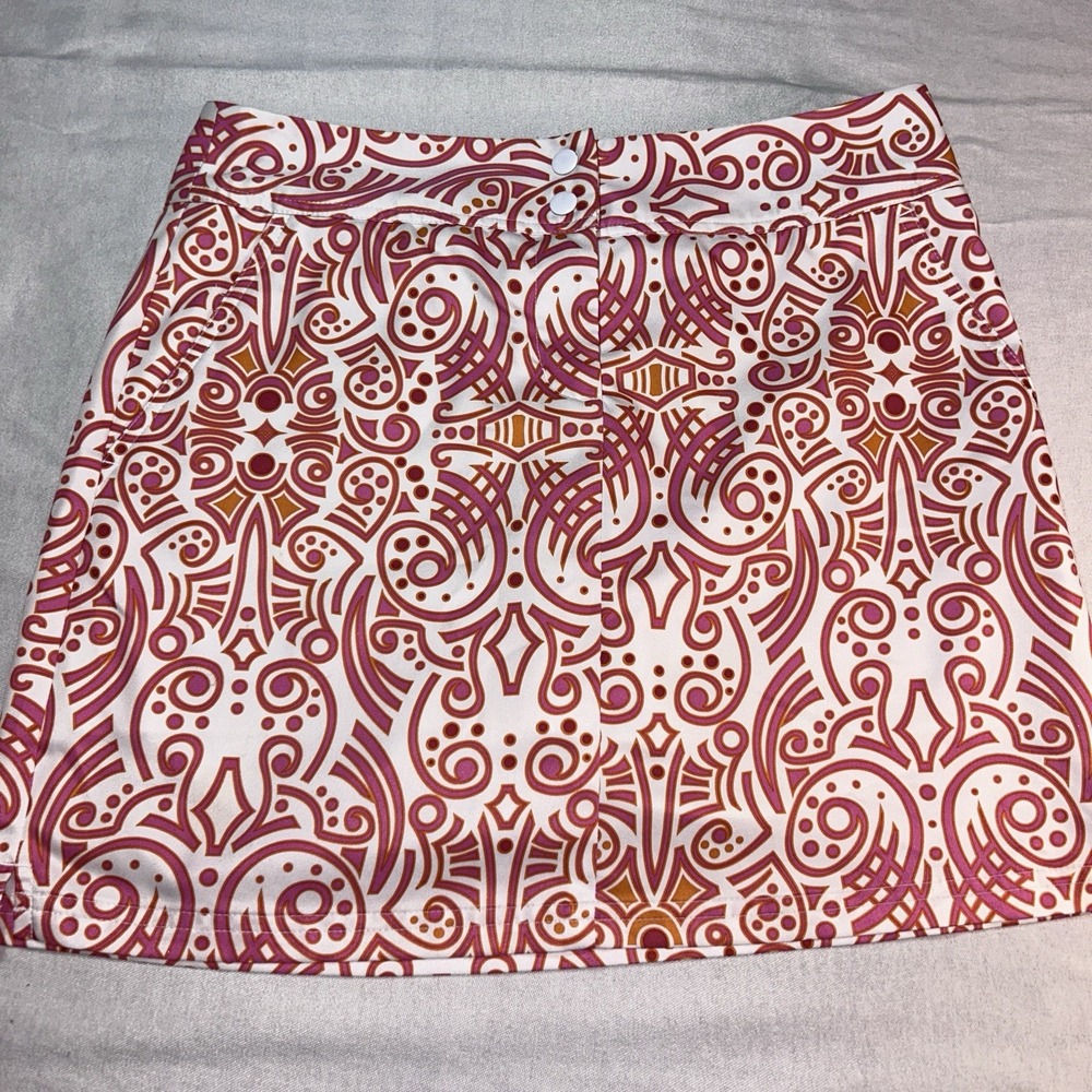 Adidas Climacool Pink Orange White Athletic Tennis Skort Sz 4